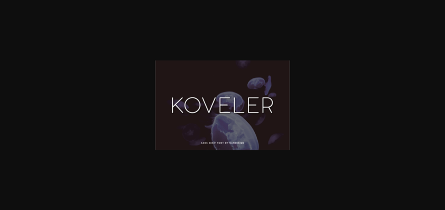 Koveler Font Poster 3