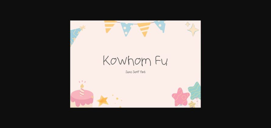 Kowhom Fu Font Poster 3