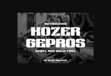 Kozer Gepros Font Poster 1