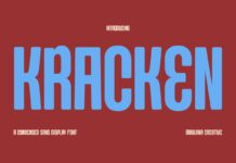 Kracken Font Poster 1