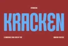 Kracken Font Poster 1