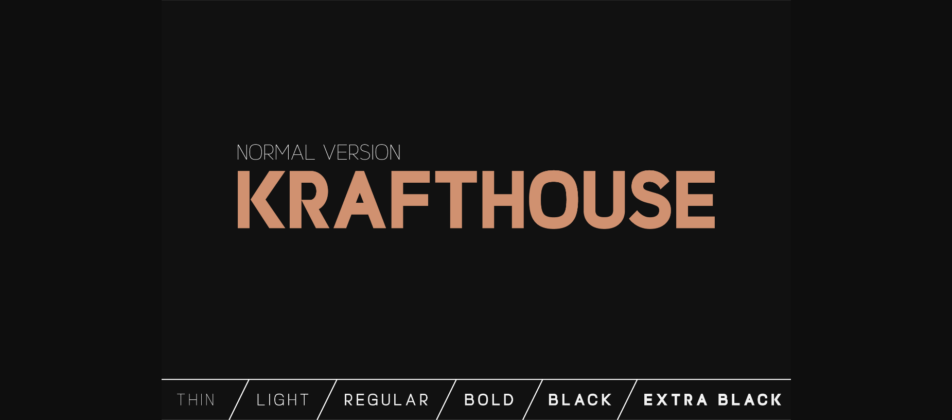 Krafthouse Font Poster 3