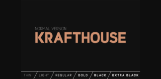 Krafthouse Font Poster 1