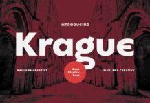 Krague Font Poster 1