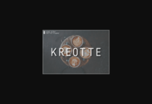 Kreotte Font Kreotte Font Poster 1