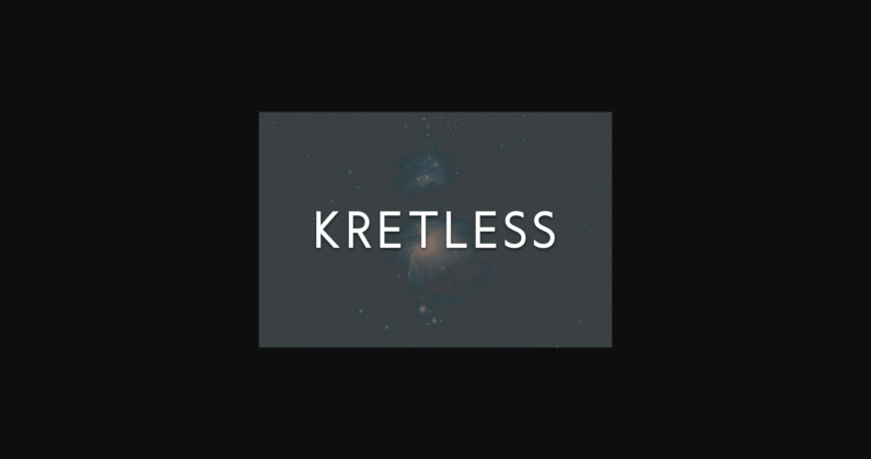 Kretless Font Poster 3