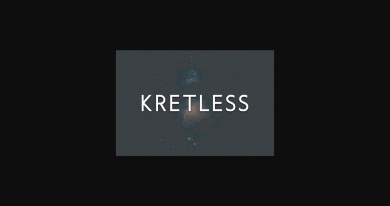 Kretless Font Poster 1