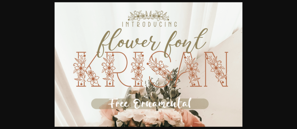 Krisan Font Poster 3