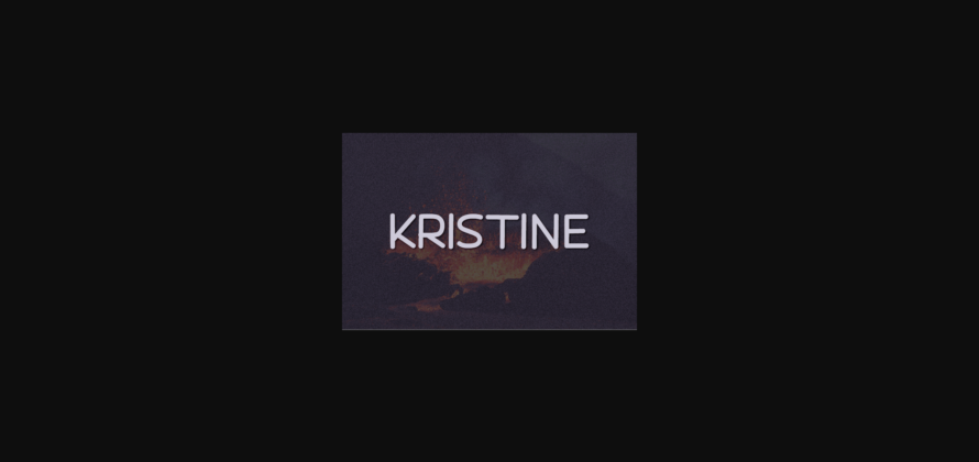 Kristine Font Poster 3