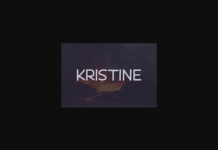 Kristine Font Poster 1