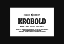 Krobold Font Poster 1