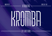 Kromba Font Poster 1