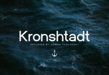 Kronshtadt Font Poster 1