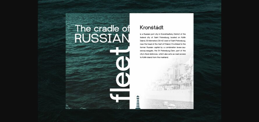 Kronshtadt Font Poster 4