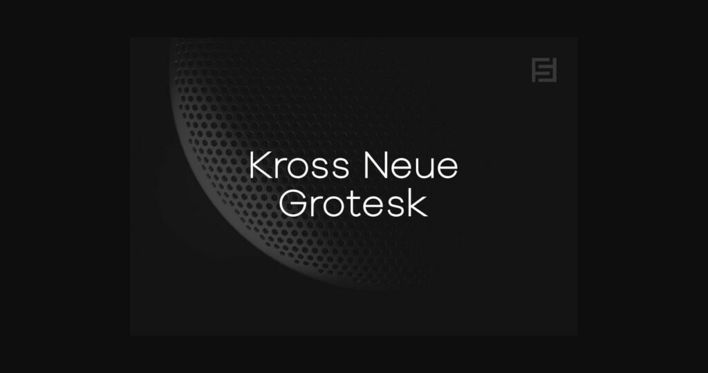 Kross Neue Grotesk Font Poster 3