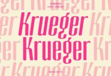 Krueger Font Poster 1