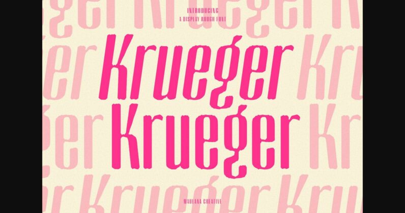 Krueger Font Poster 1