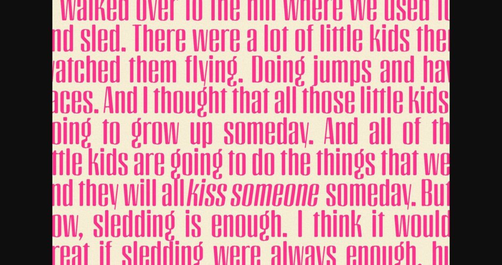 Krueger Font Poster 8