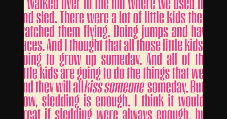 Krueger Font Poster 8