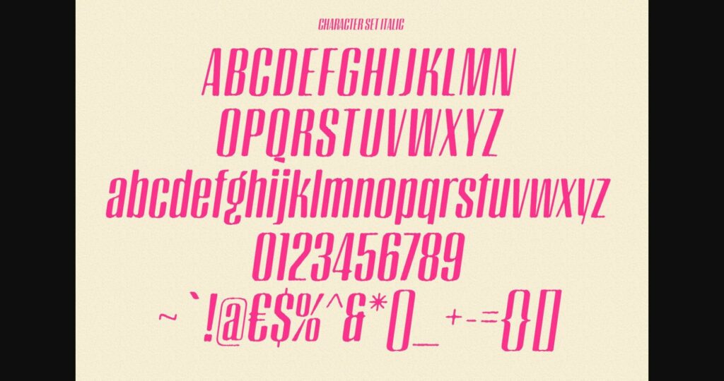 Krueger Font Poster 11
