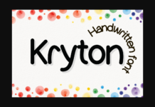 Krypton Font Krypton Font Poster 1