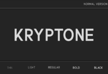 Kryptone Font Poster 1