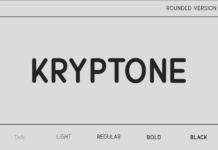 Kryptone Rounded Font Poster 1