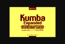 Kumba Expanded Font Poster 1