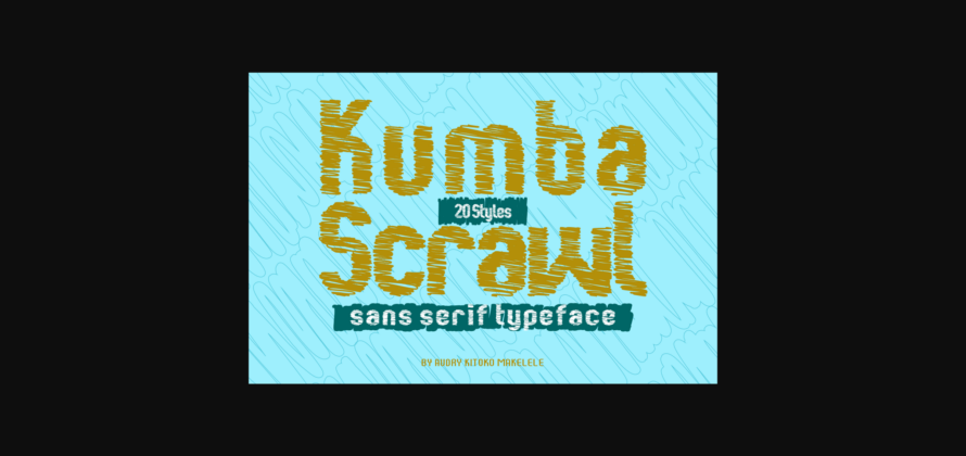 Kumba Scrawl Font Poster 3