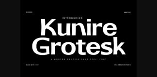 Kunire Grotesk Font Poster 1