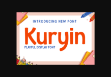 Kuryin Font Poster 1