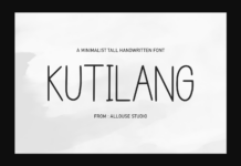 Kutilang Font Poster 1