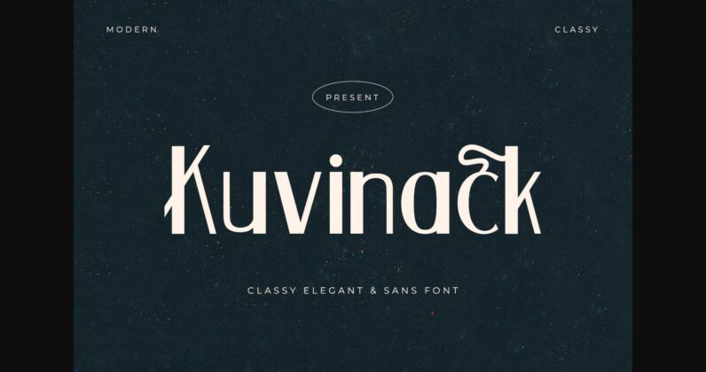 Kuvinack Font Poster 3