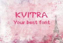 Kvitra Font Kvitra Fonta