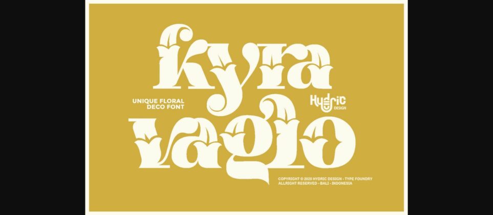 Kyra Vaglo Font Poster 3