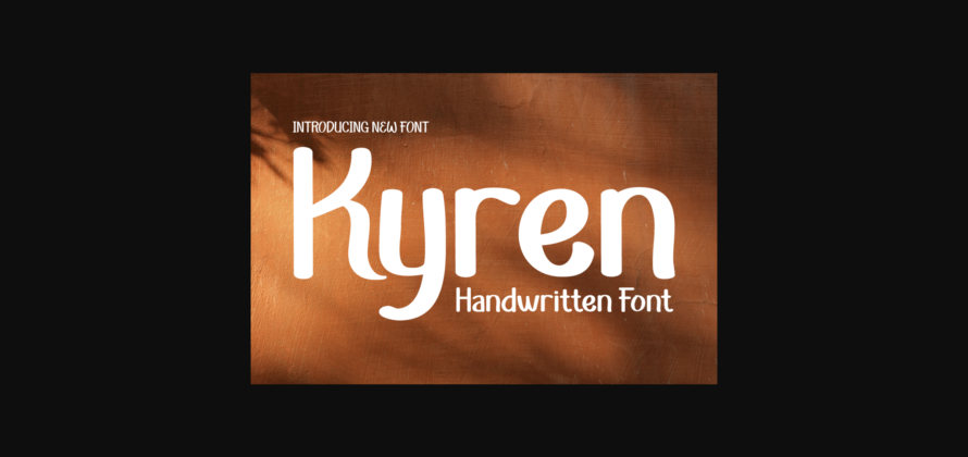 Kyren Font Poster 3