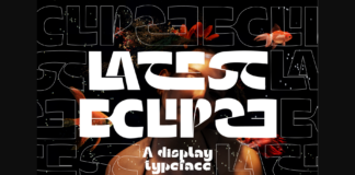 Latest Eclipse Font Poster 1