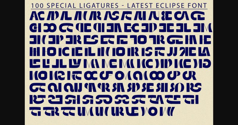 Latest Eclipse Font Poster 9