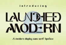 Launched Modern Font Poster 1