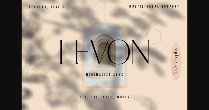 Levon Font Poster 3