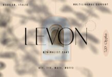 Levon Font Poster 1