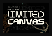 Limited Canvas Font Poster 1