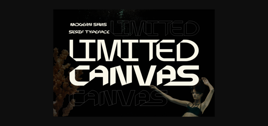 Limited Canvas Font Poster 1