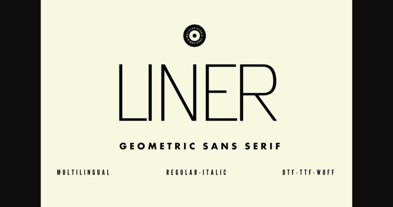 Liner Font Poster 3