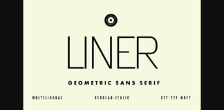 Liner Font Poster 1