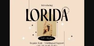 Lorida Font Poster 1
