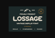 Lossage Font Poster 1