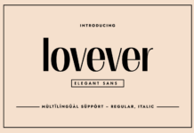 Lovever Font Poster 1