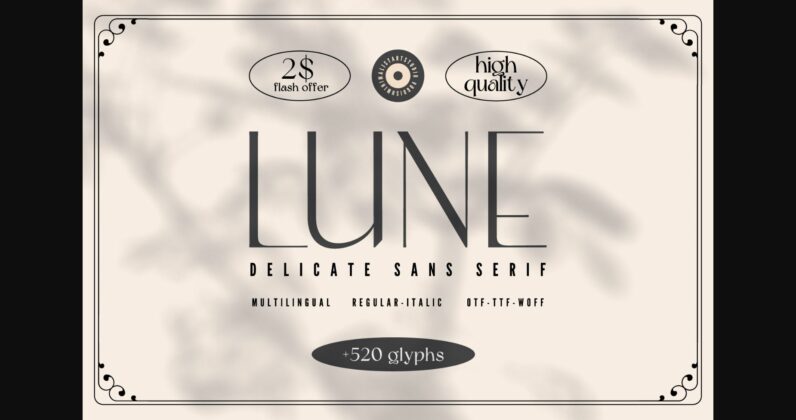 Lune Font Poster 3