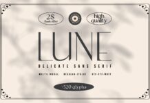 Lune Font Poster 1